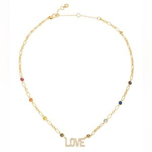 Kate Spade rainbow "in the name of love" pendant